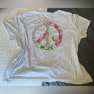 Sage + Fig Peace Sign Short Sleeve Tee